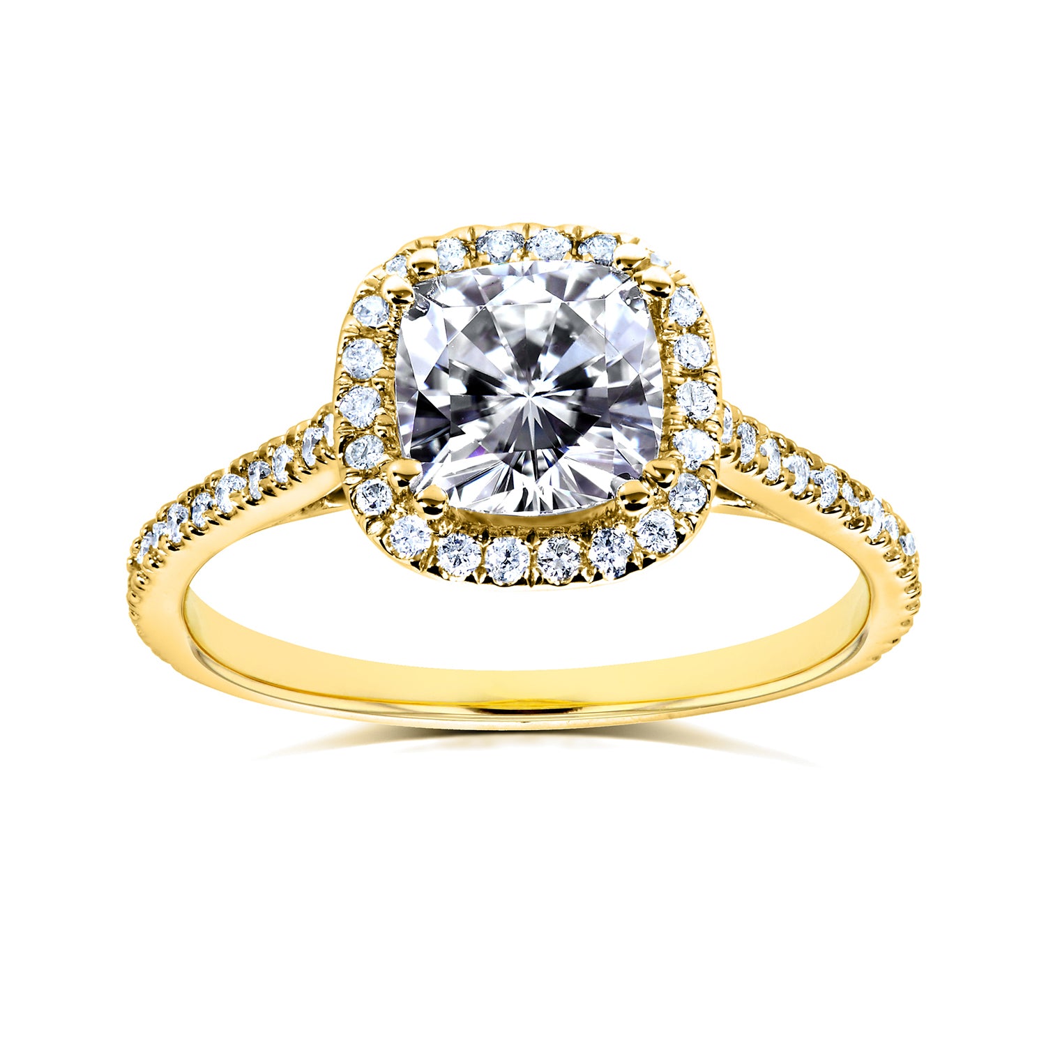 1.3 Carat Moissanite Cushion Original Ring