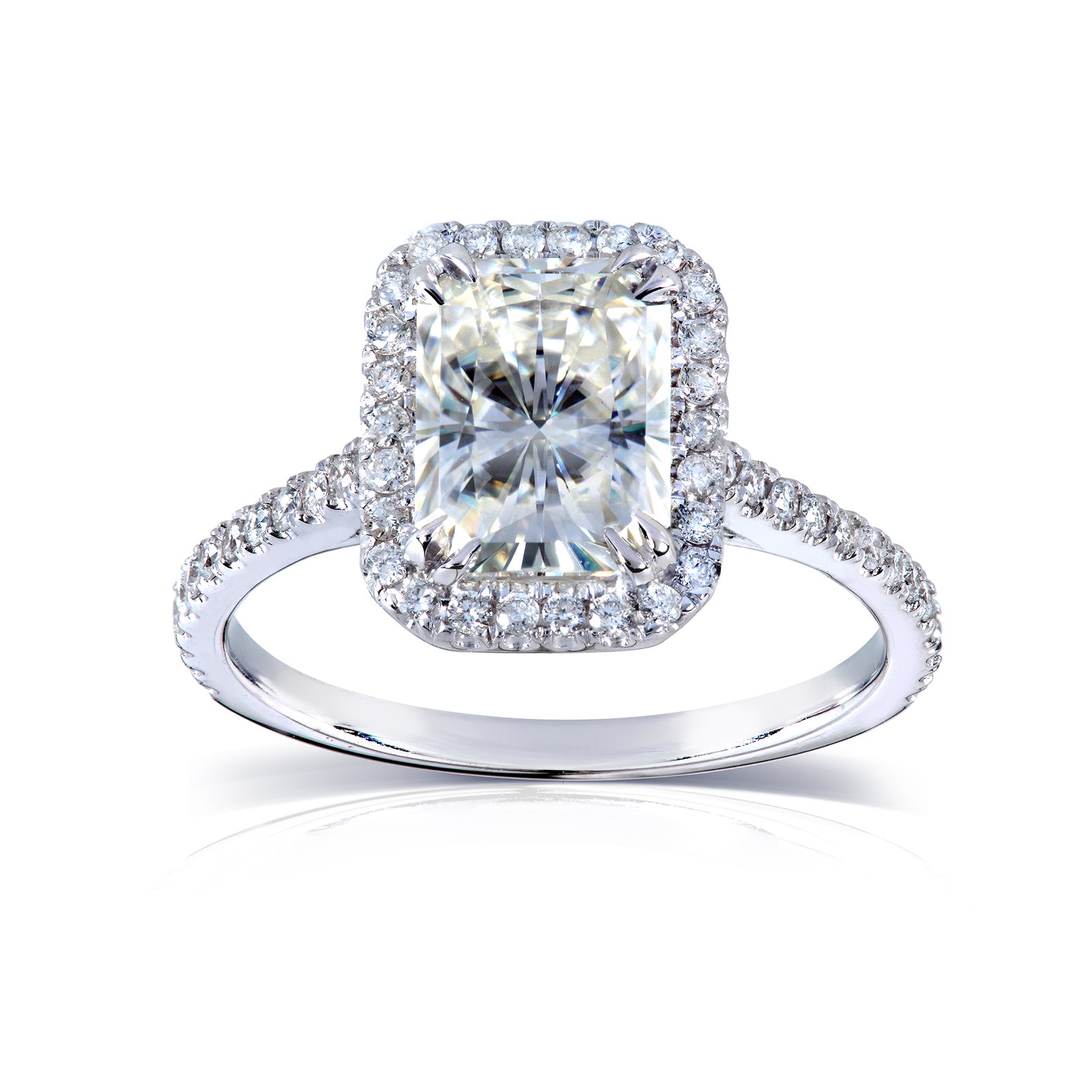 2 Carat Moissanite Radiant Original Ring (DEF/VS)