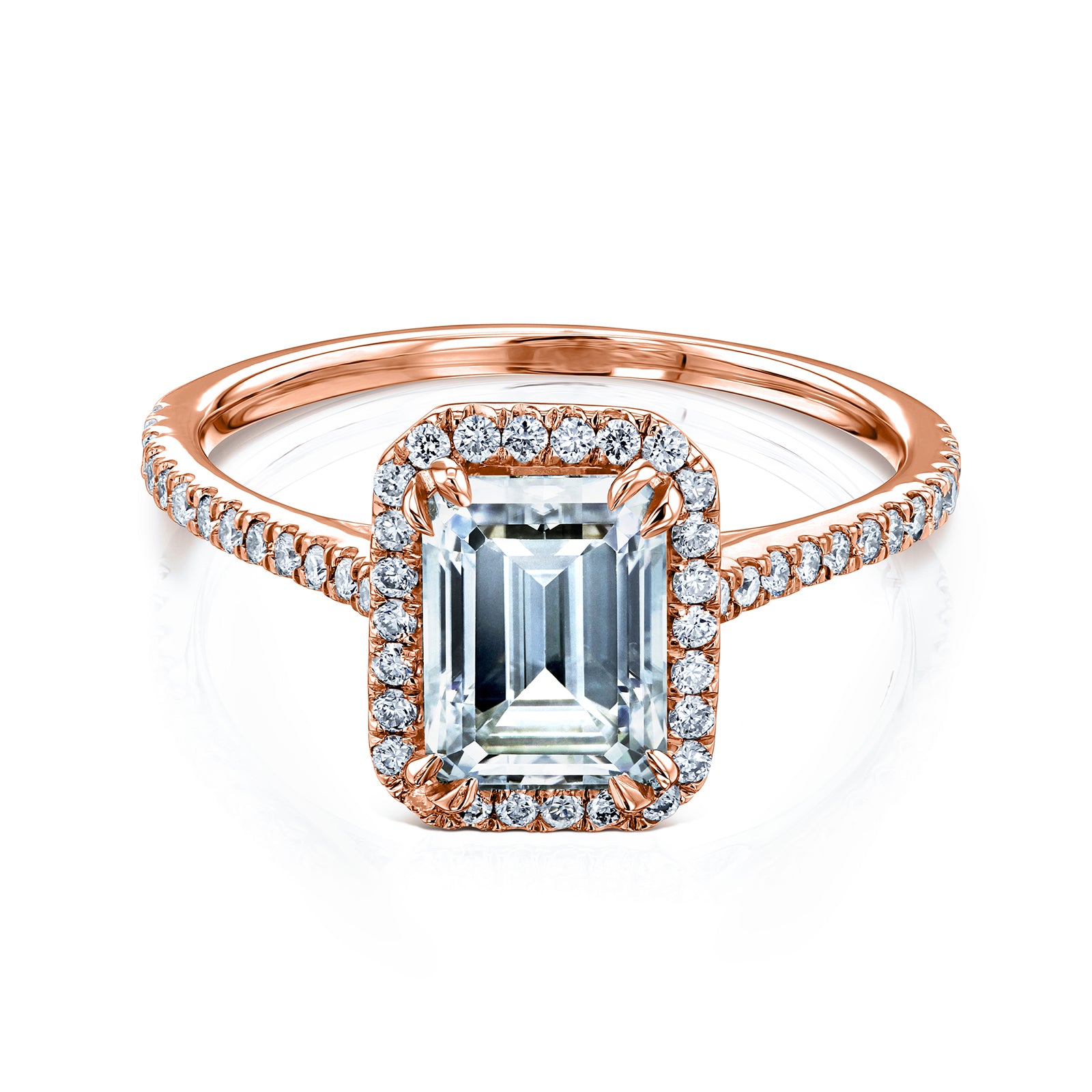 2 Carat Moissanite Emerald Original Ring