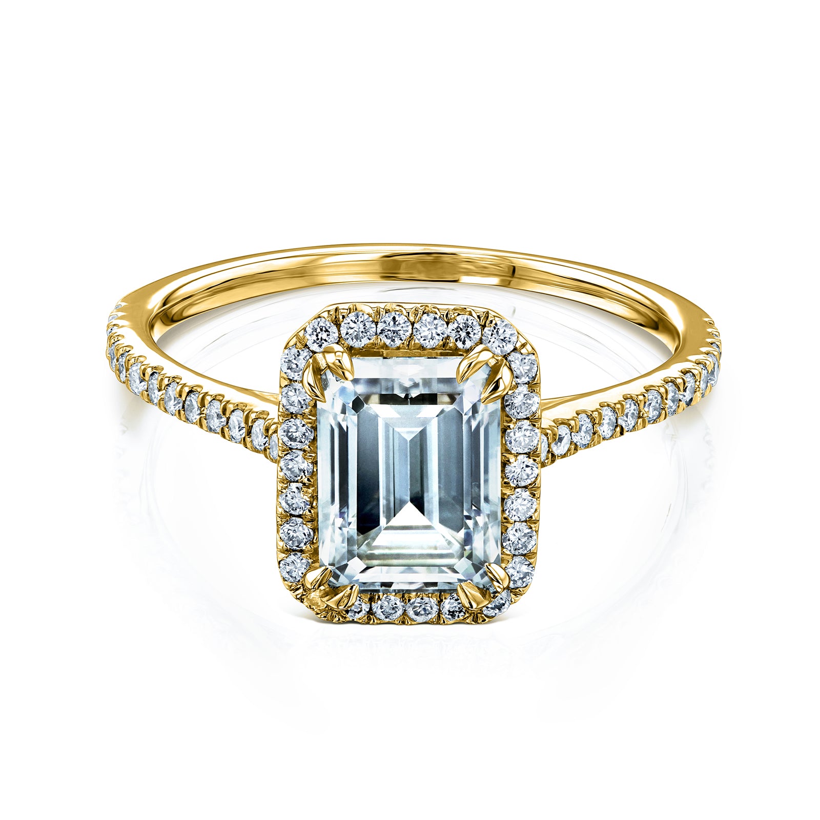 2 Carat Moissanite Emerald Original Ring