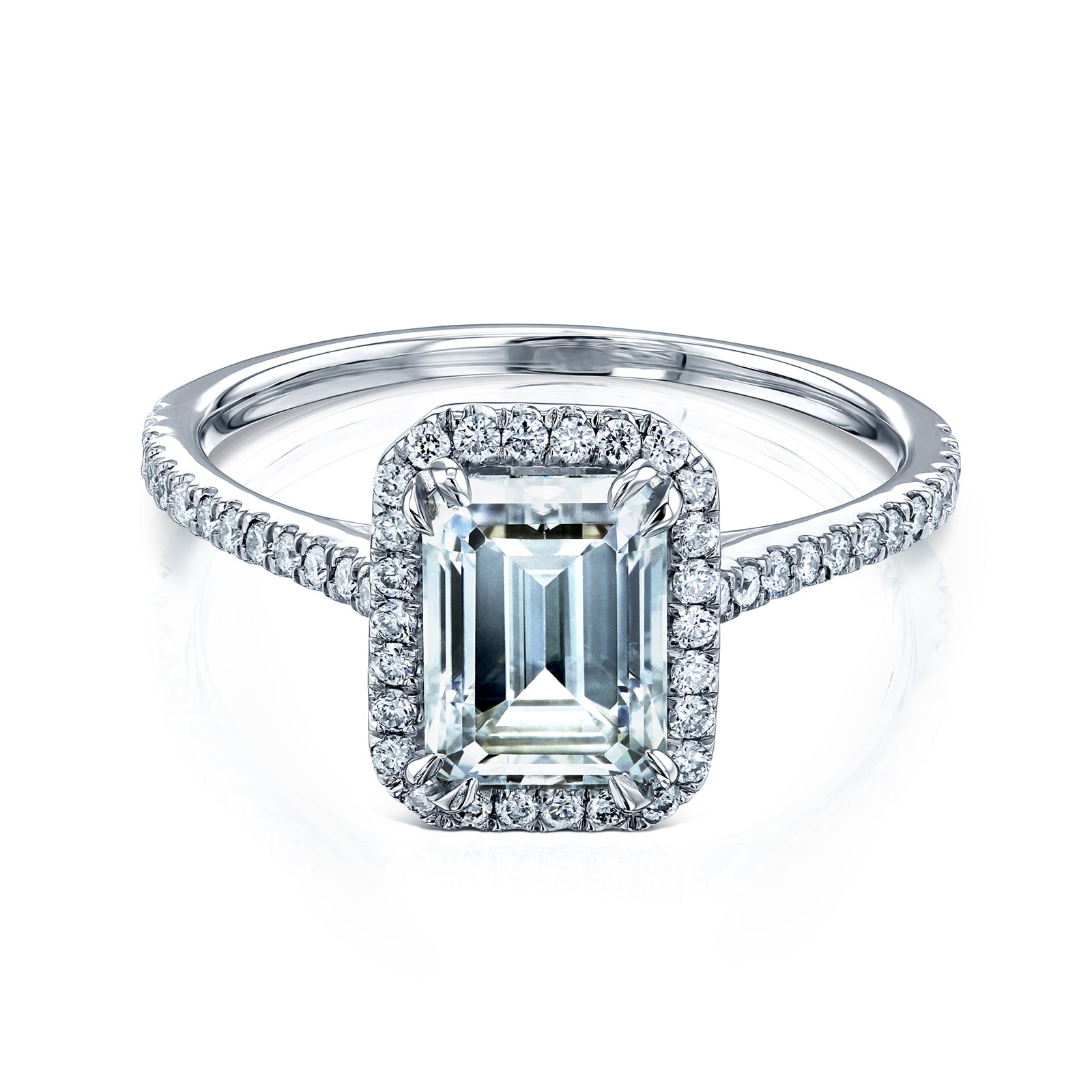 2 Carat Moissanite Emerald Original Ring