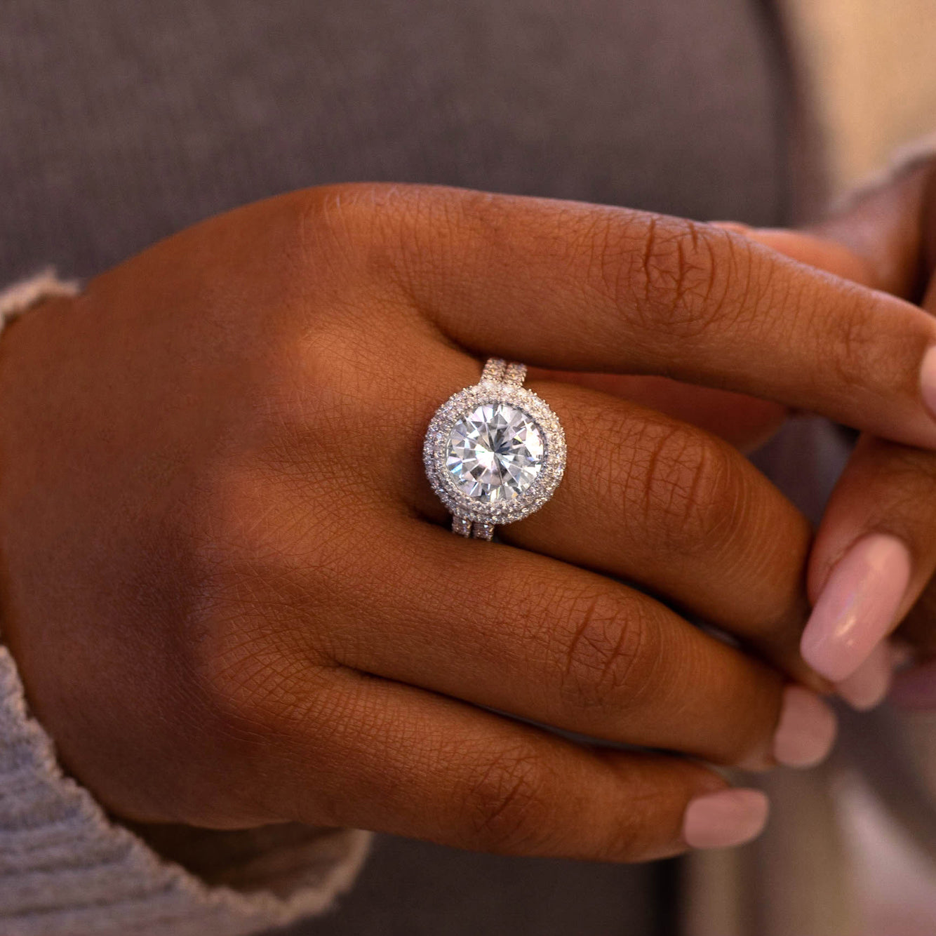 6.3 Carat Moissanite Portia Bridal Set