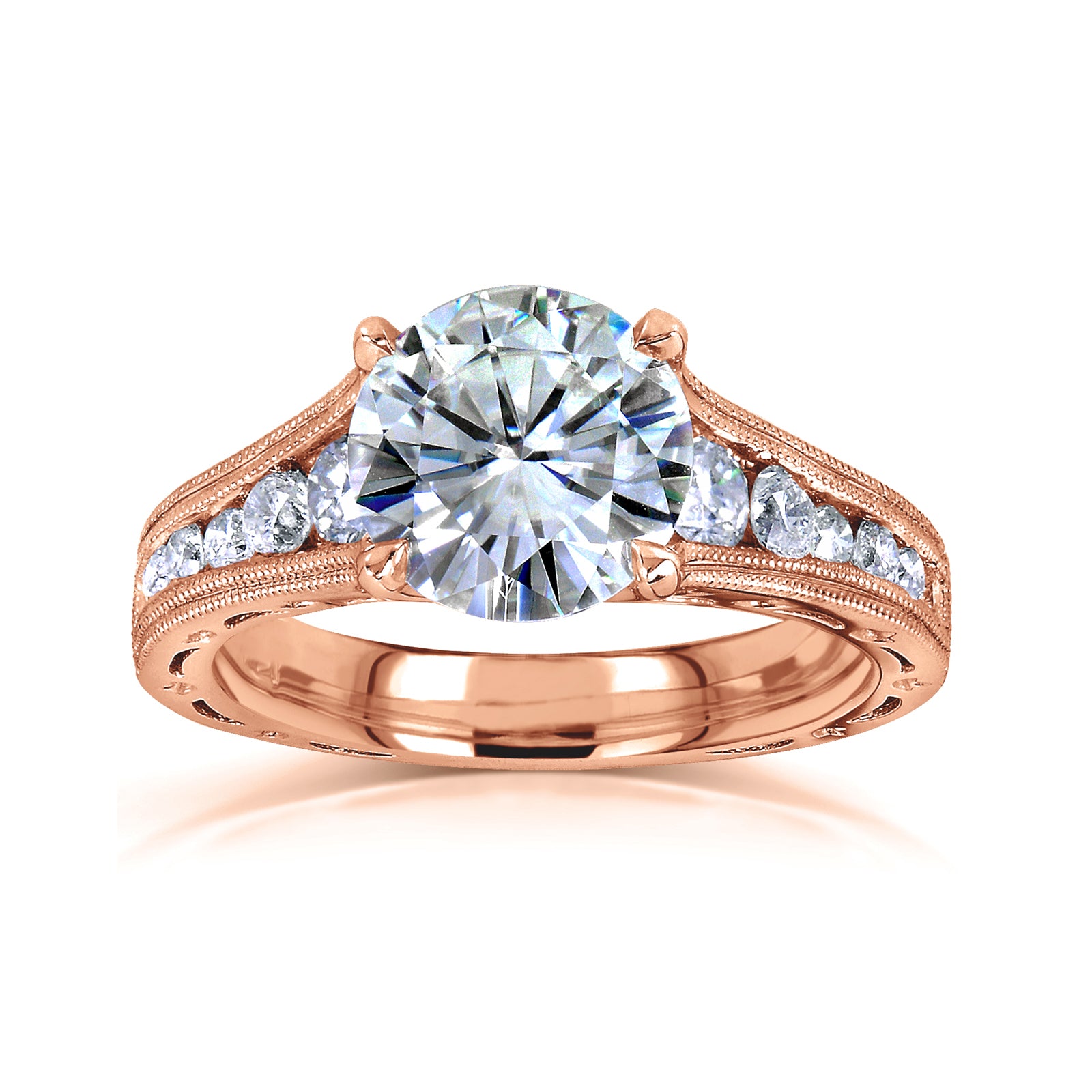 2.5 Carat Moissanite Half Eternity Winter Ring