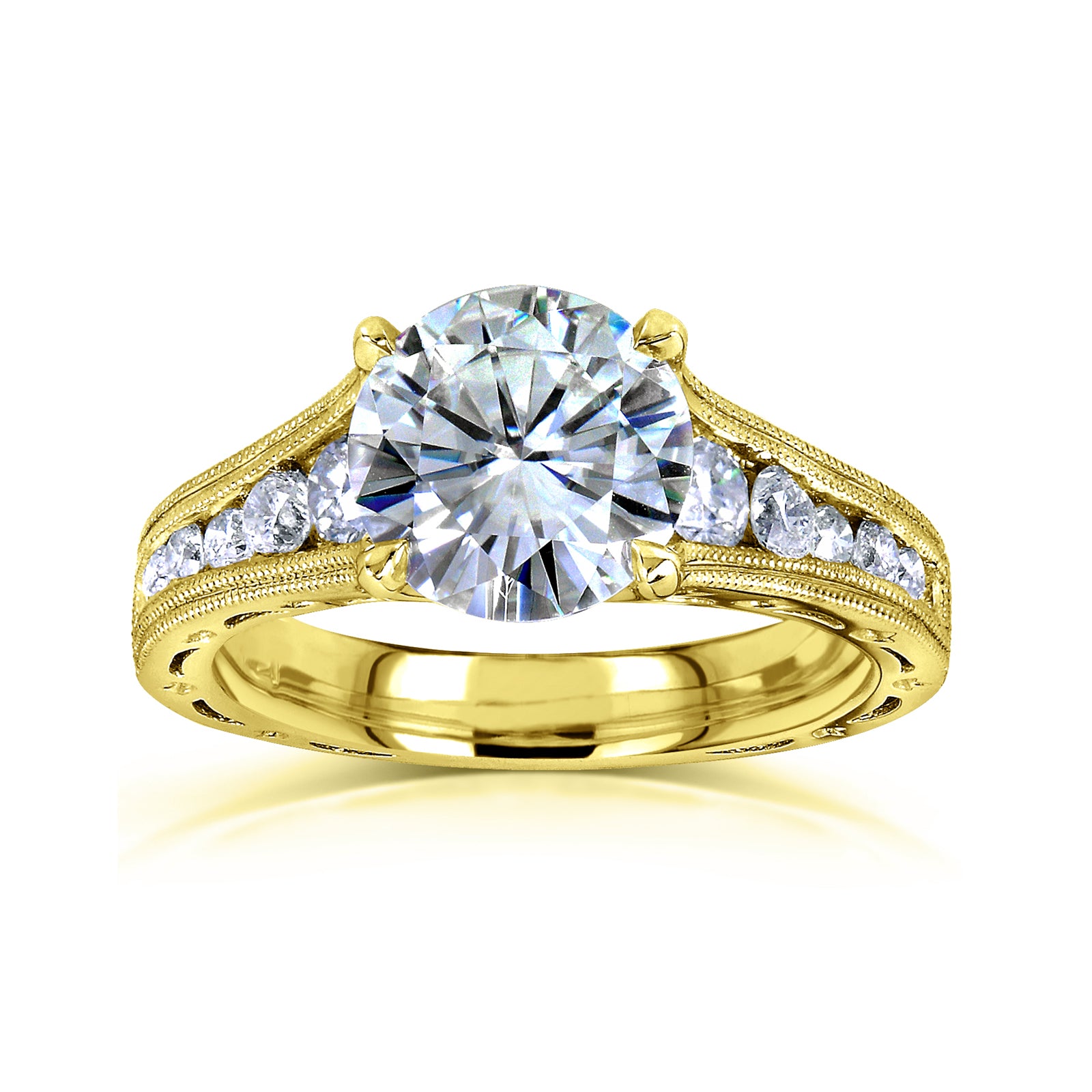 2.5 Carat Moissanite Half Eternity Winter Ring