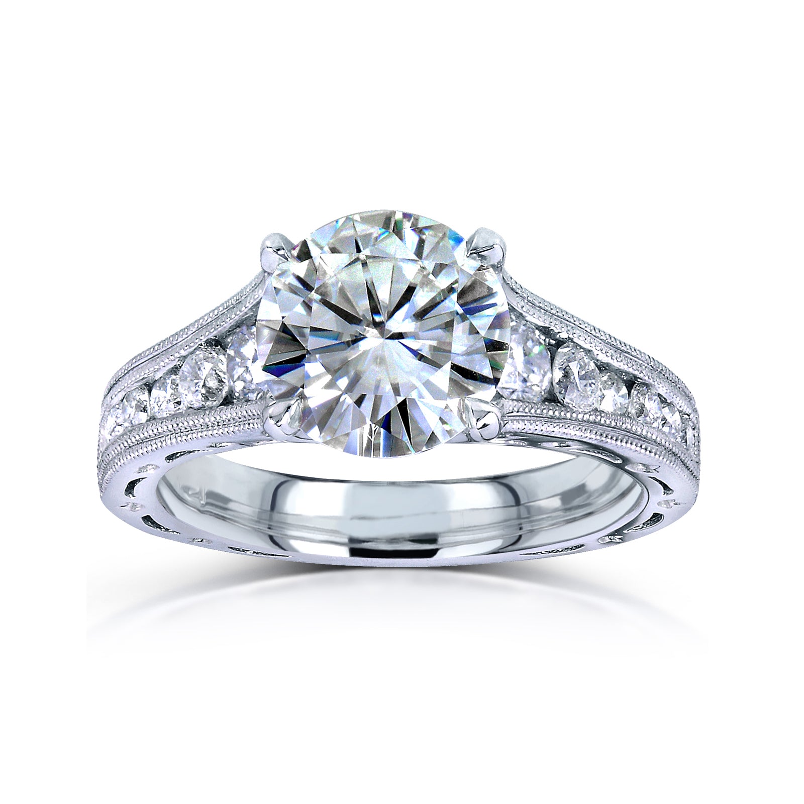 2.5 Carat Moissanite Half Eternity Winter Ring