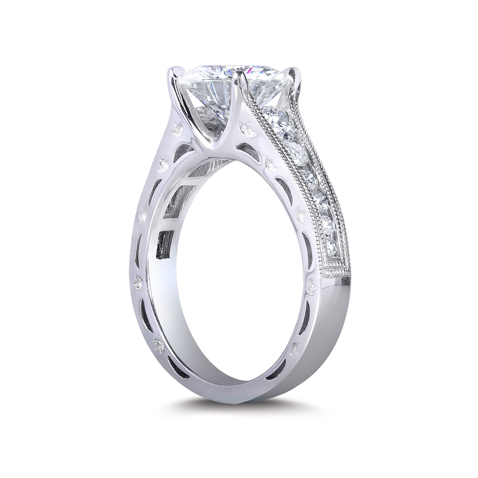 2.5 Carat Moissanite Half Eternity Winter Ring