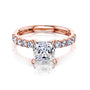 1.9 Carat Princess Lyon Ring - rose gold option