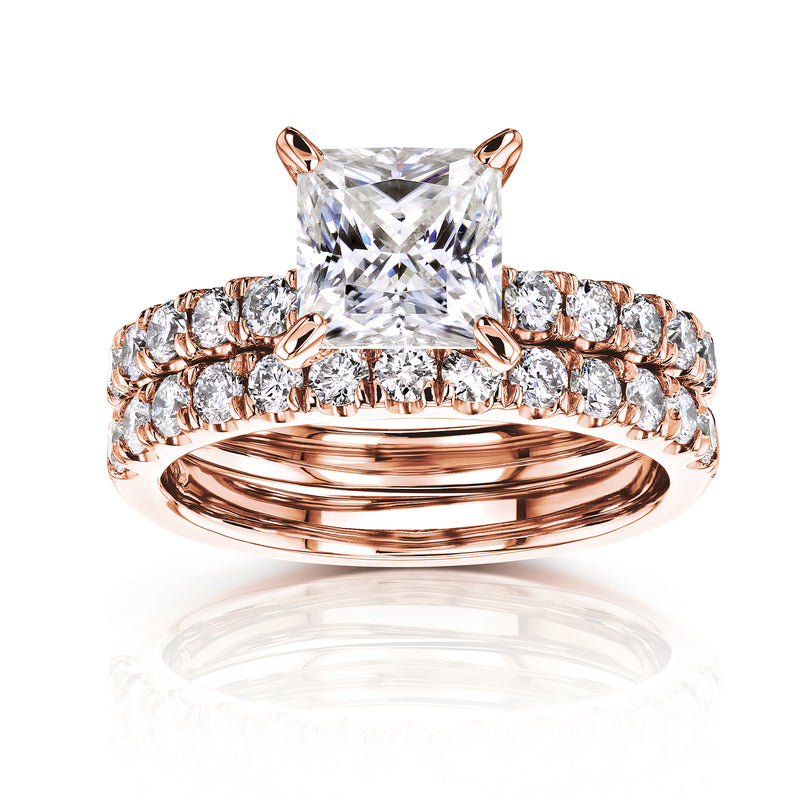 2.4 Carat Moissanite Princess Lyon Bridal
