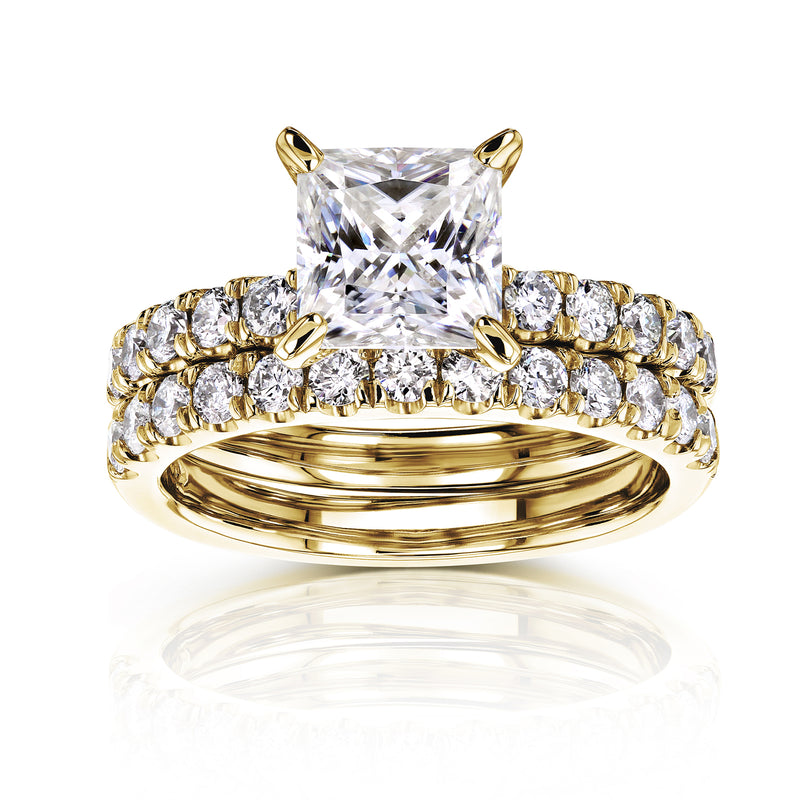 2.4 Carat Moissanite Princess Lyon Bridal