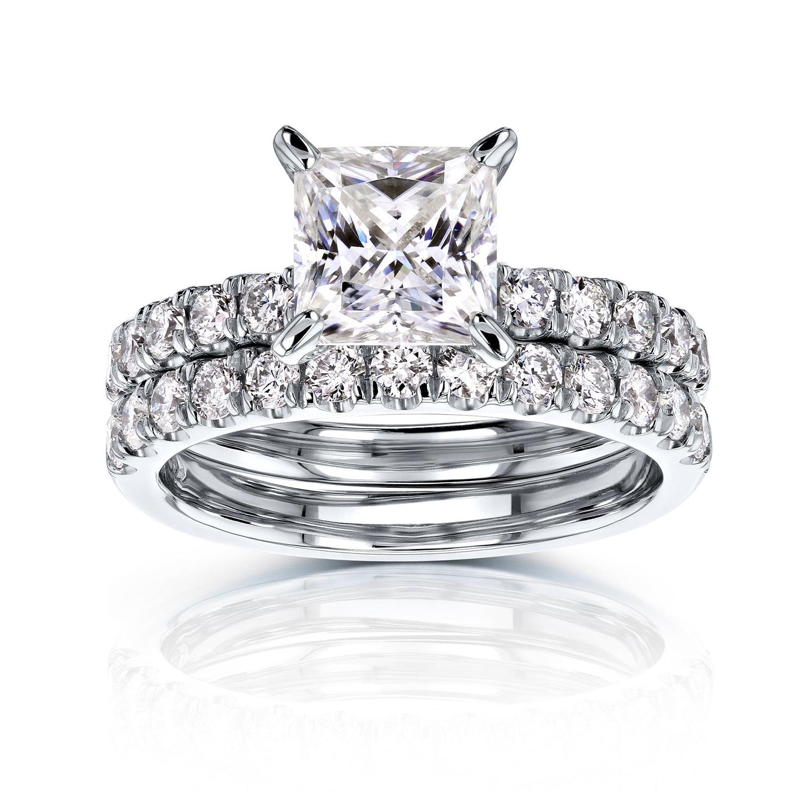 2.4 Carat Moissanite Princess Lyon Bridal