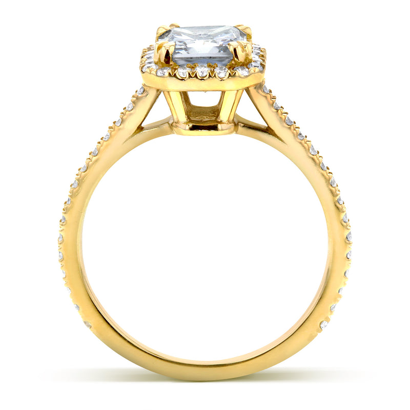 Square Halo Cathedral Ring