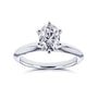 0.9 Carat Moissanite Solitaire 6-Prong Joan Ring