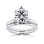 2.1 Carat Moissanite Solitaire 6-Prong Joan Bridal Set