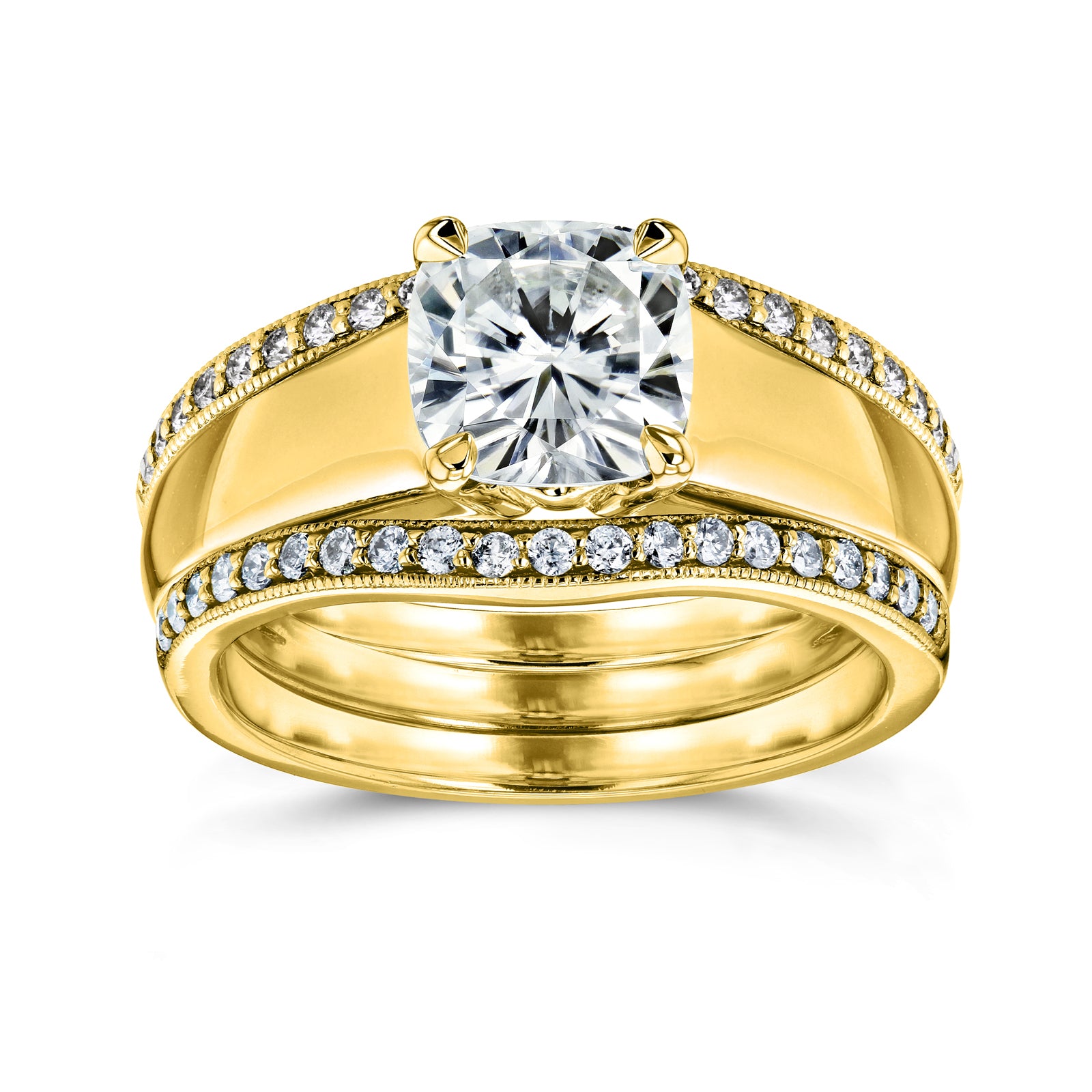 1.4 Carat Moissanite 3pc Alex Bridal Set