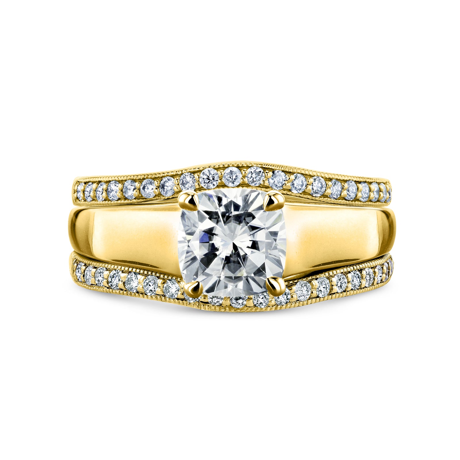 1.4 Carat Moissanite 3pc Alex Bridal Set