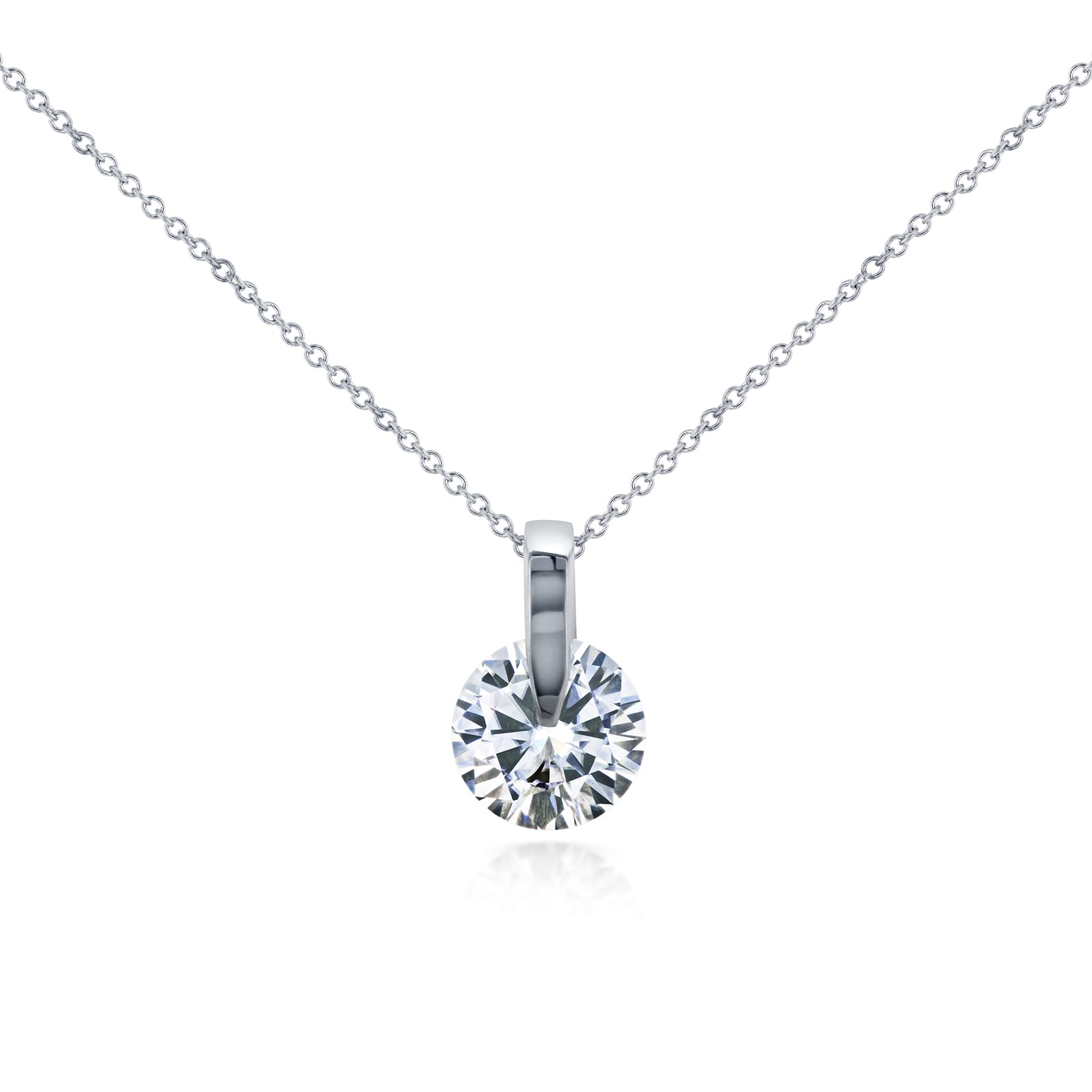 1 Carat Moissanite Claw Necklace