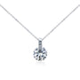 1 Carat Moissanite Claw Necklace