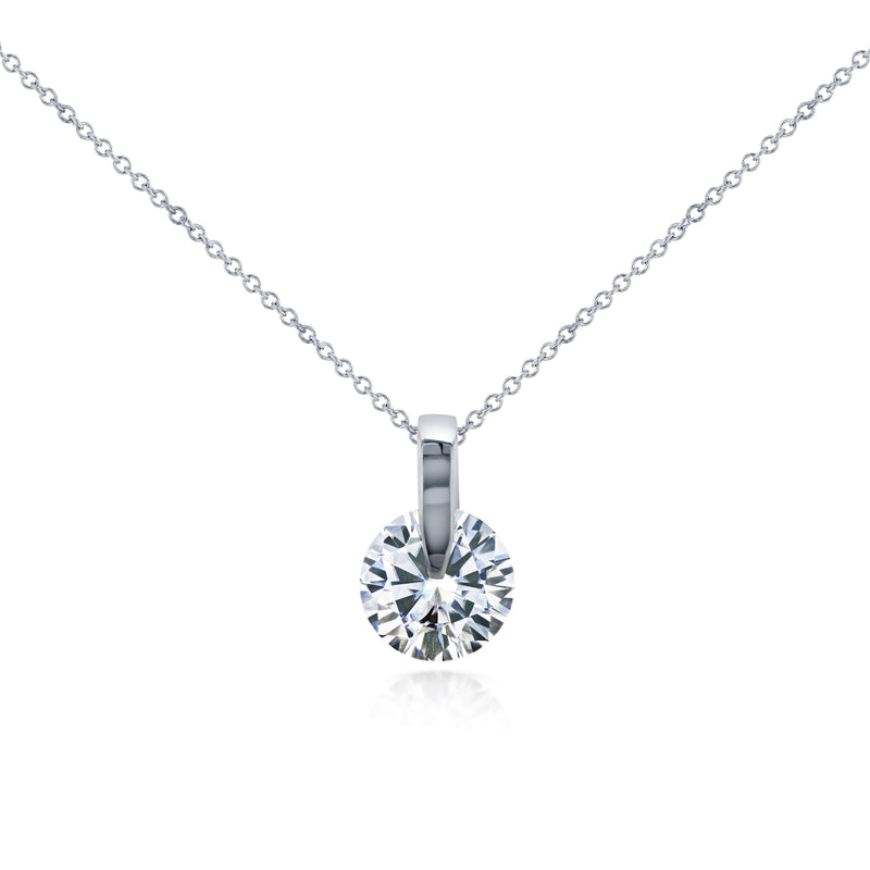 1 Carat Moissanite Claw Necklace