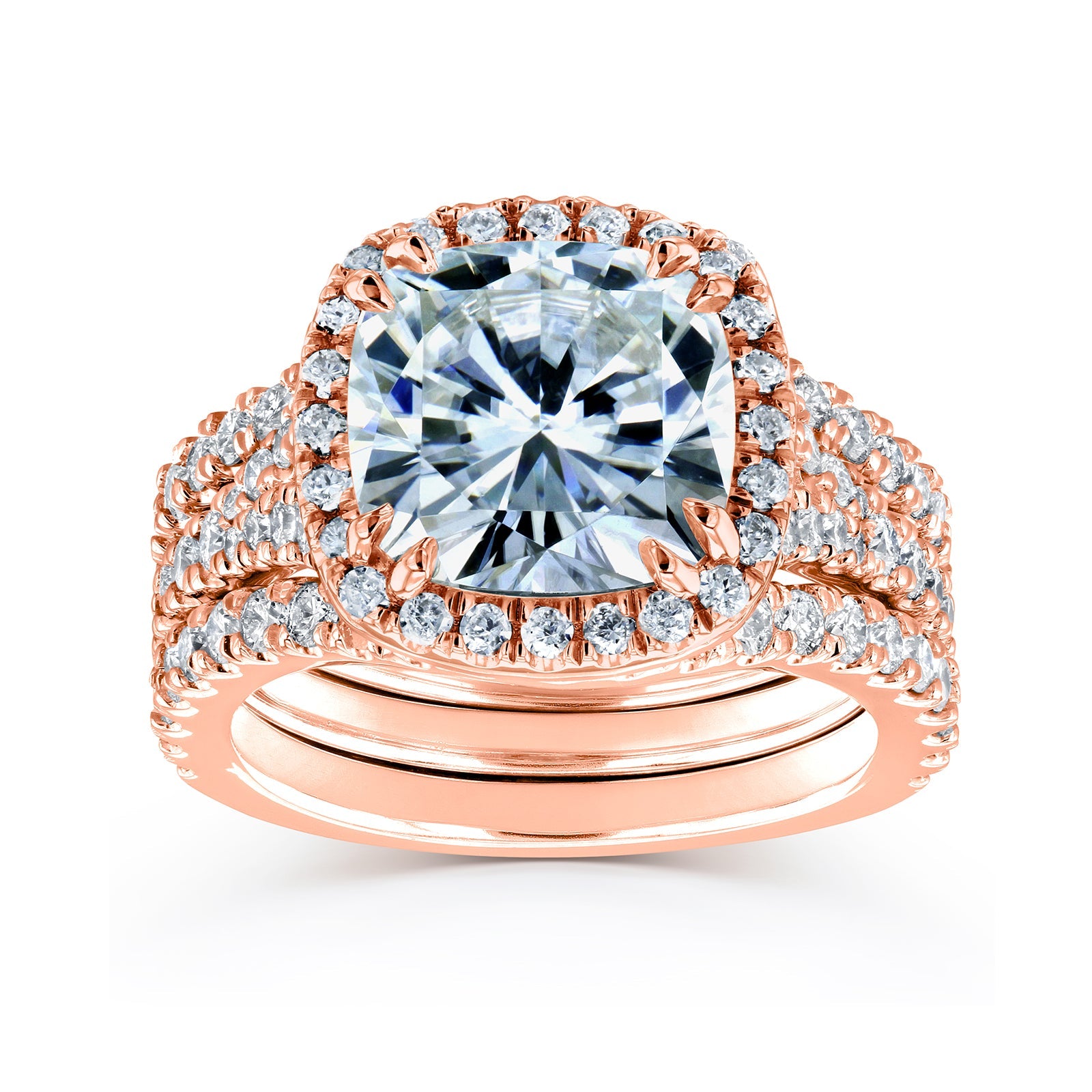 Moissanite Cushion Vienna Ring