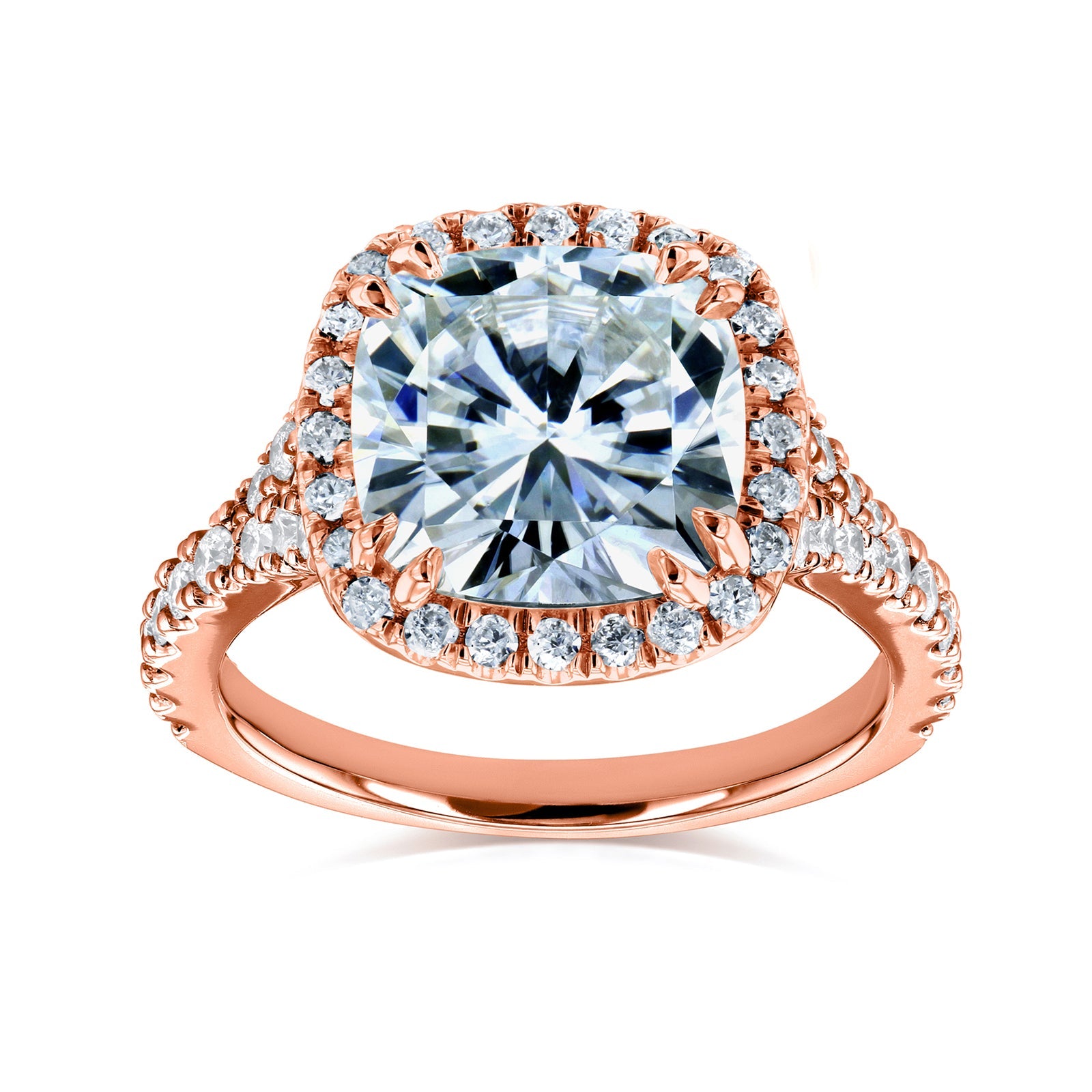 Moissanite Cushion Vienna Ring