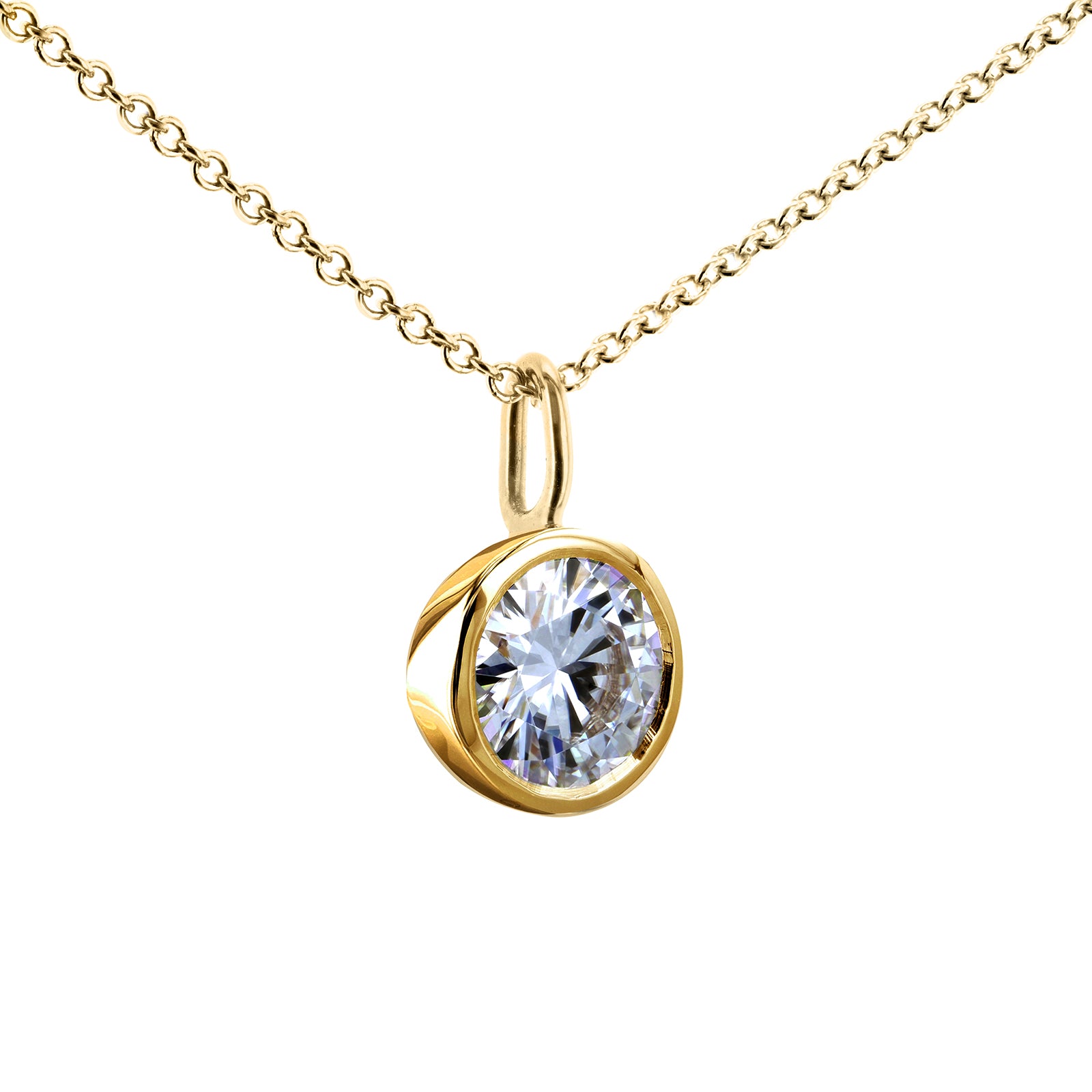 1 Carat Solitaire Fumiko Necklace