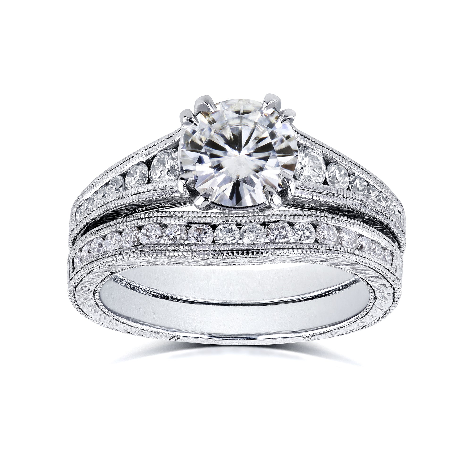 1.45 Carat Moissanite Augustina Bridal Set (DEF/VS)
