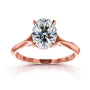 2.15 Carat Moissanite Vintage Tomoe Ring - rose gold option