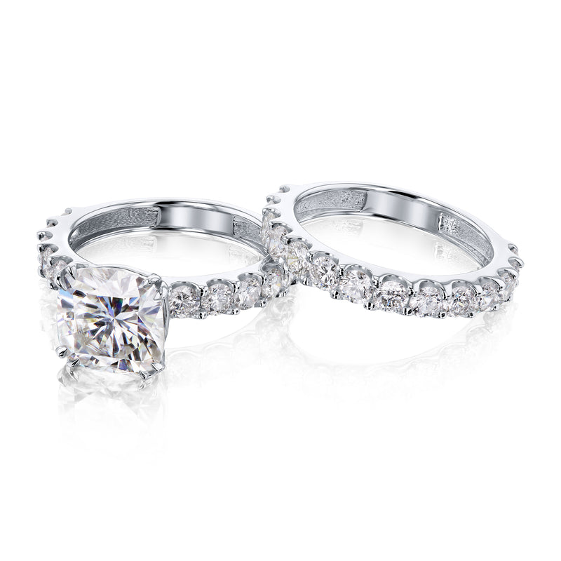 Kobelli Grown - Lorette 4.90ct Lab Diamond Bridal Rings Set