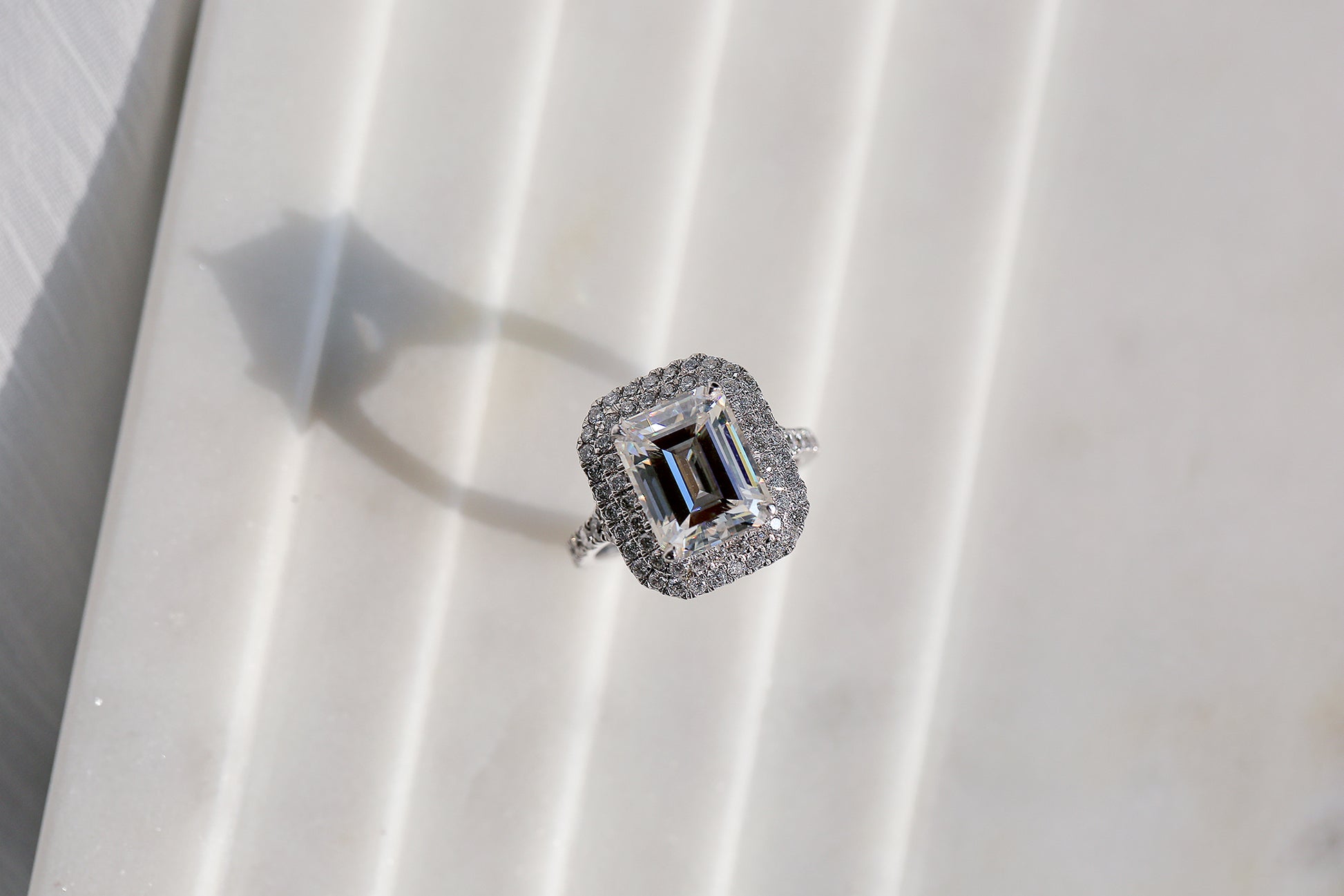 4.6 Carat Moissanite Emerald Vida Ring