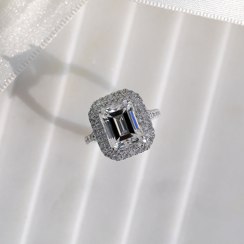 4.6 Carat Moissanite Emerald Vida Ring