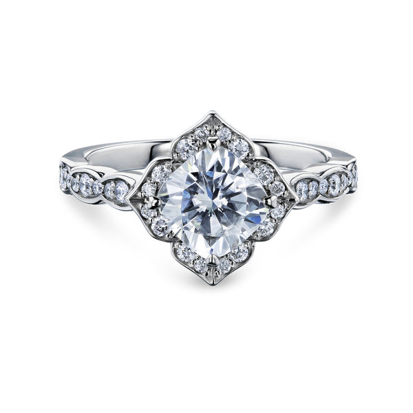 1.3 Carat Moissanite Jasmine Ring (DEF/VS)