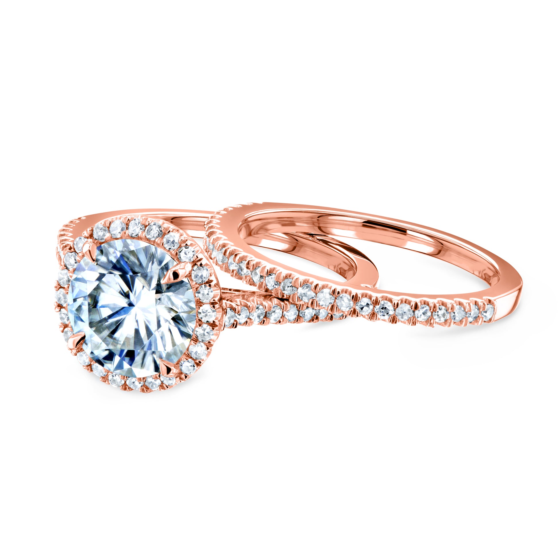 Moissanite Round Capri Ring