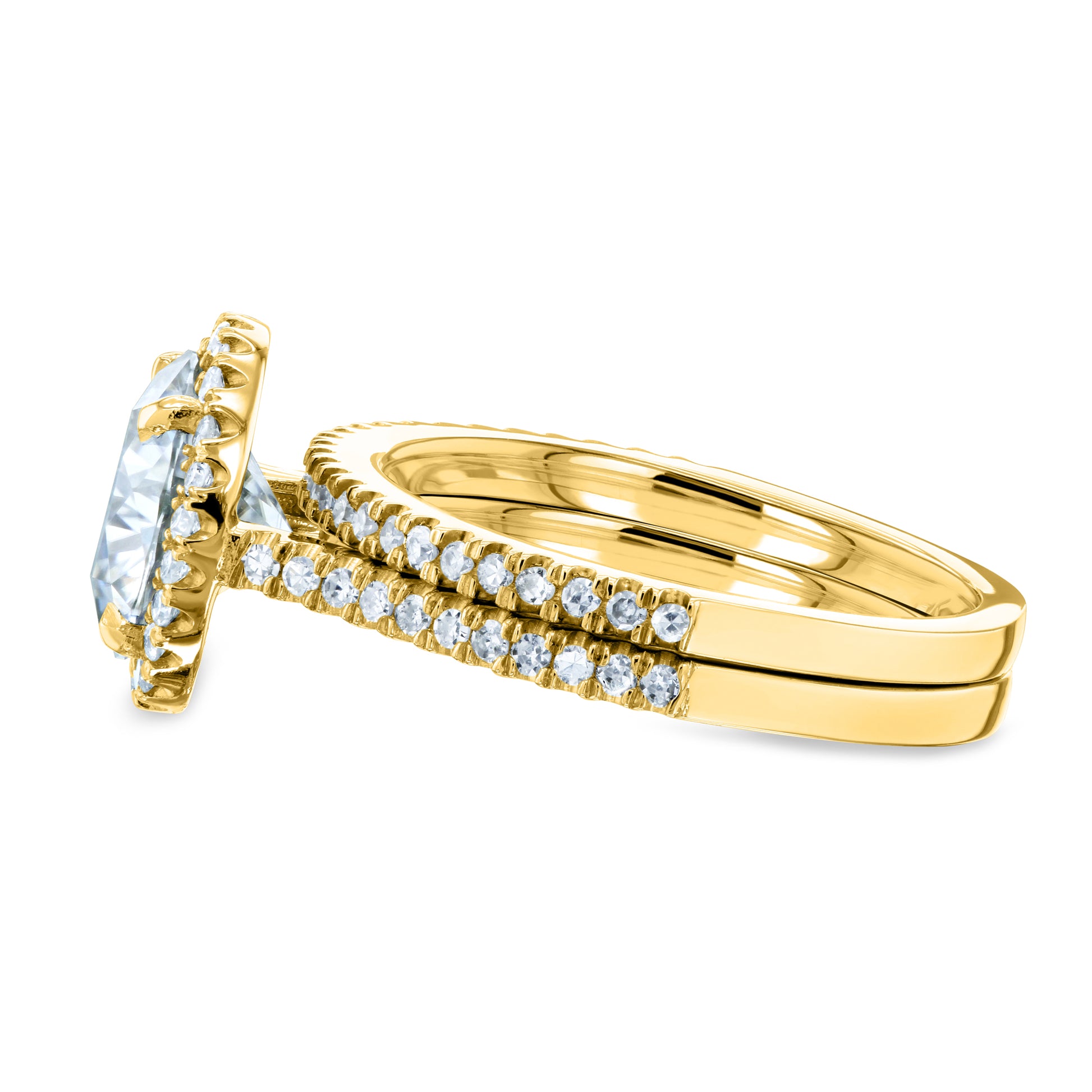 Moissanite Round Capri Ring
