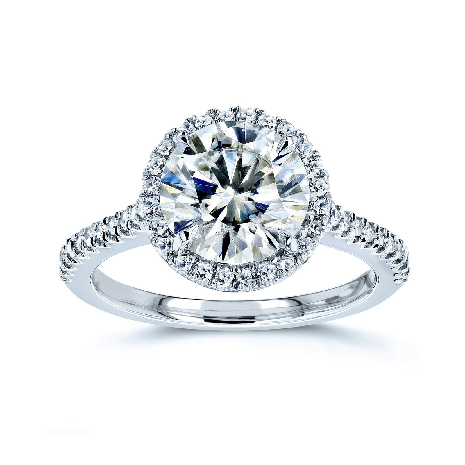Moissanite Round Capri Ring
