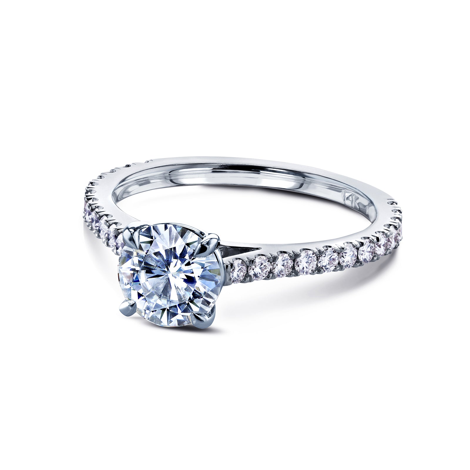 1.35 Carat Moissanite Near Eternity Martha Ring (DEF/VS)