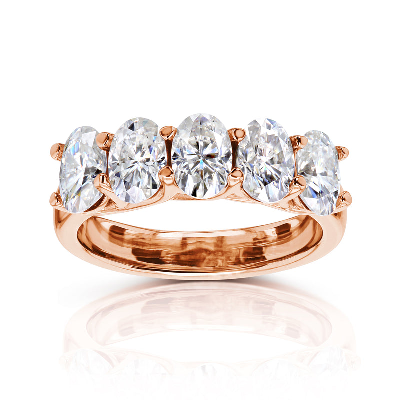 2.5 Carat Moissanite 5-Stone Elena Ring