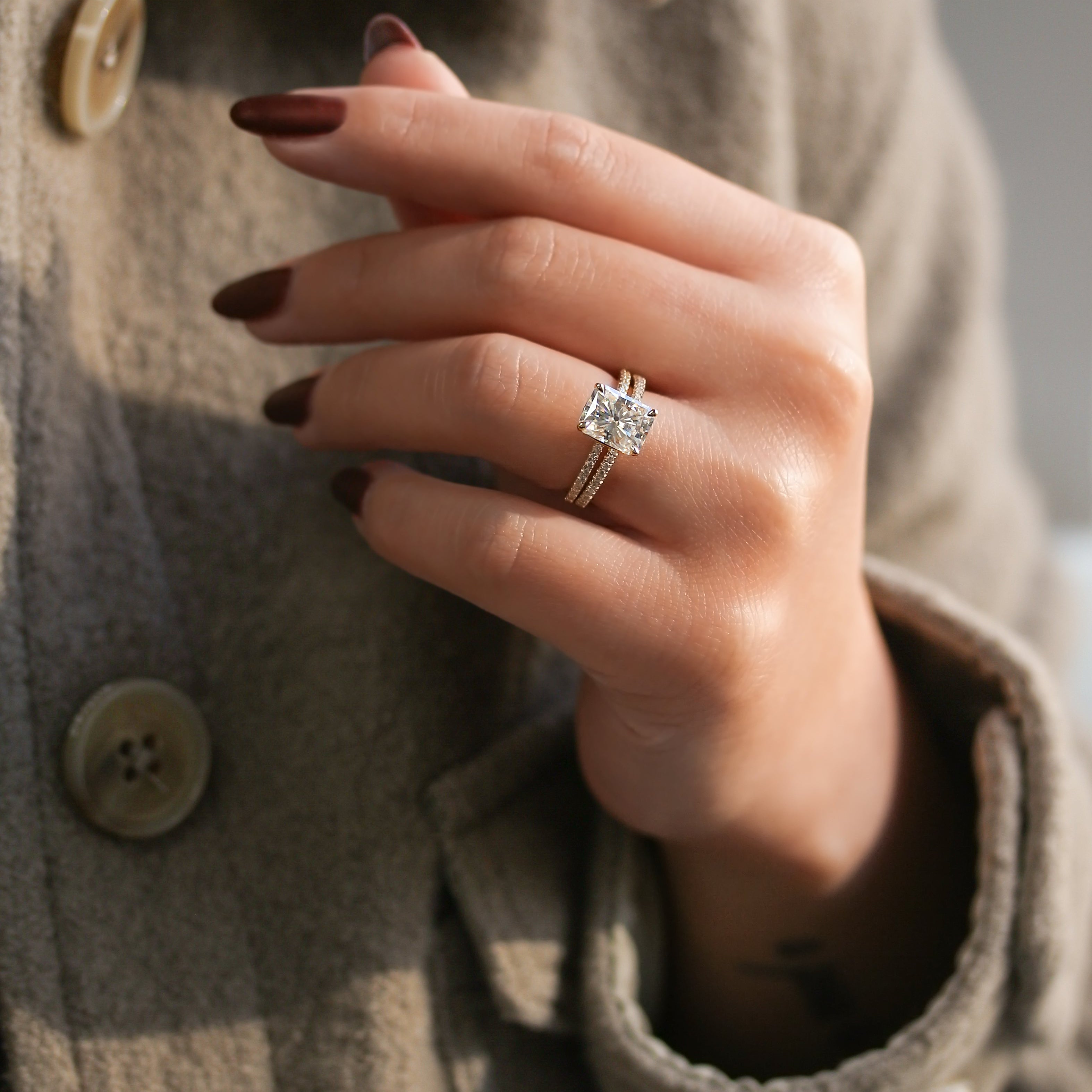 Kobelli Diamond Petite Bridal Set