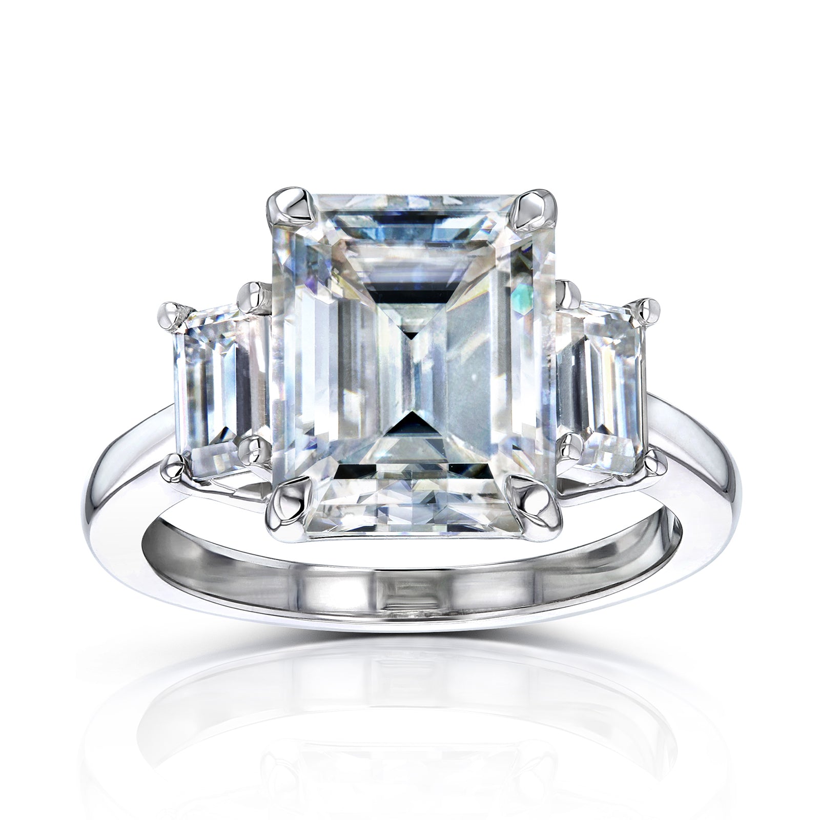 4.1 Carat Moissanite 3-Stone Evelyn Ring