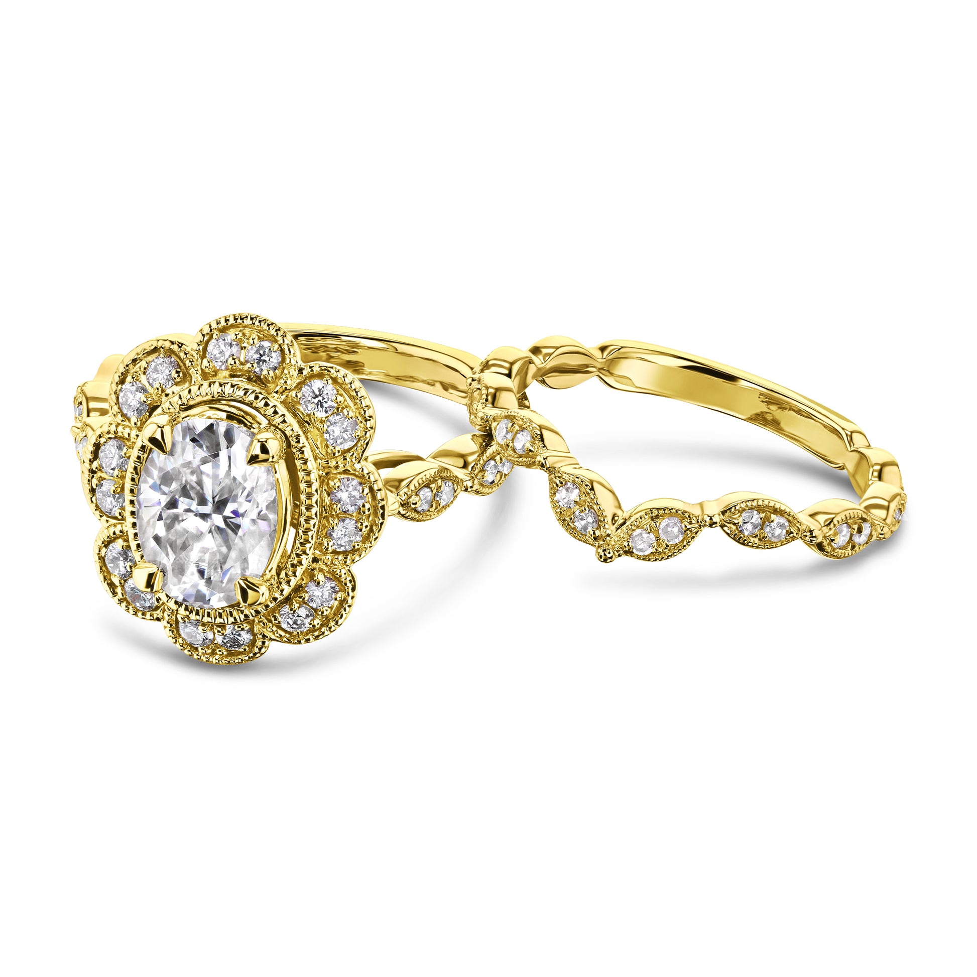 0.14 Carat Natural Diamond Royal Wing Ring