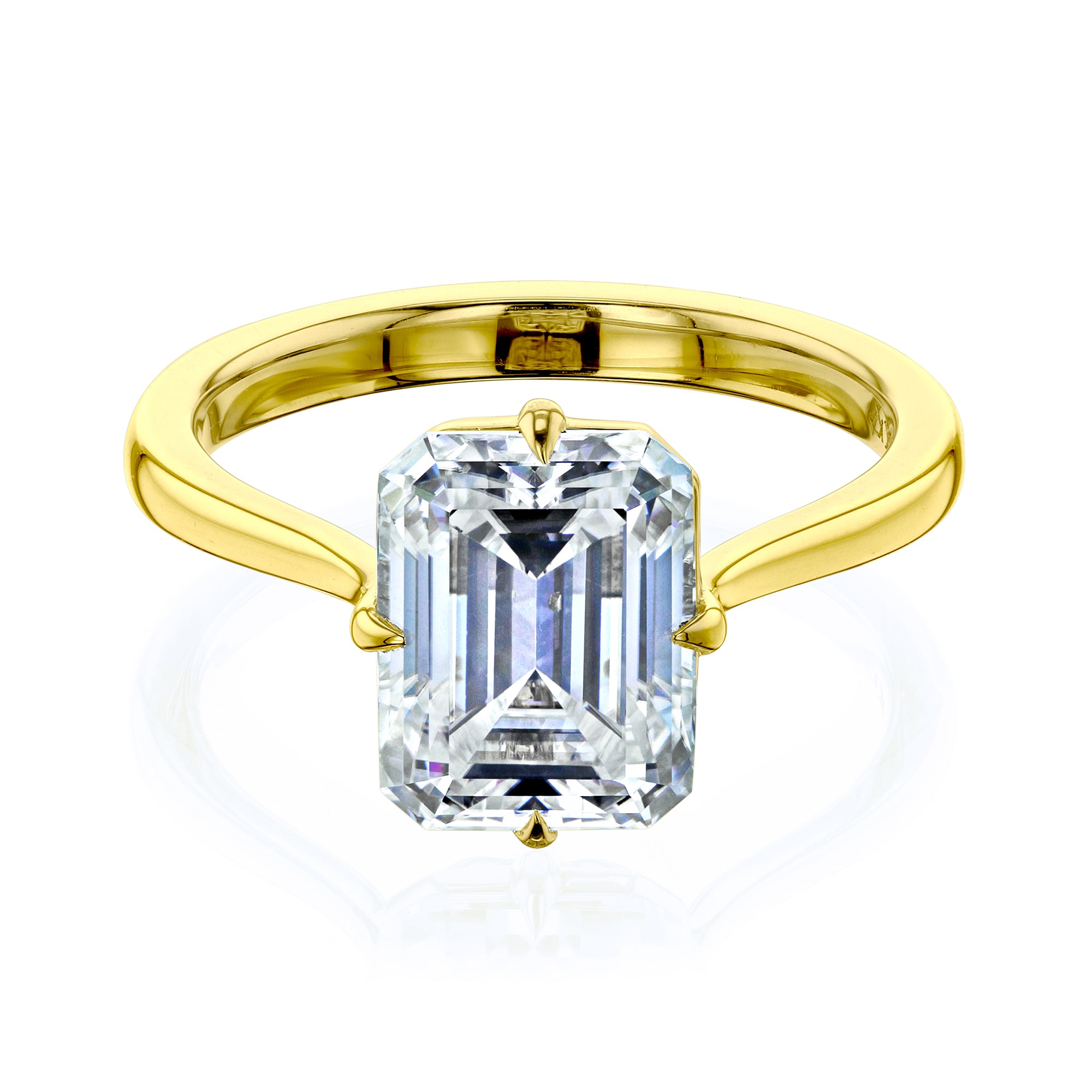 2.45 Carat Moissanite Solitaire Elba Ring