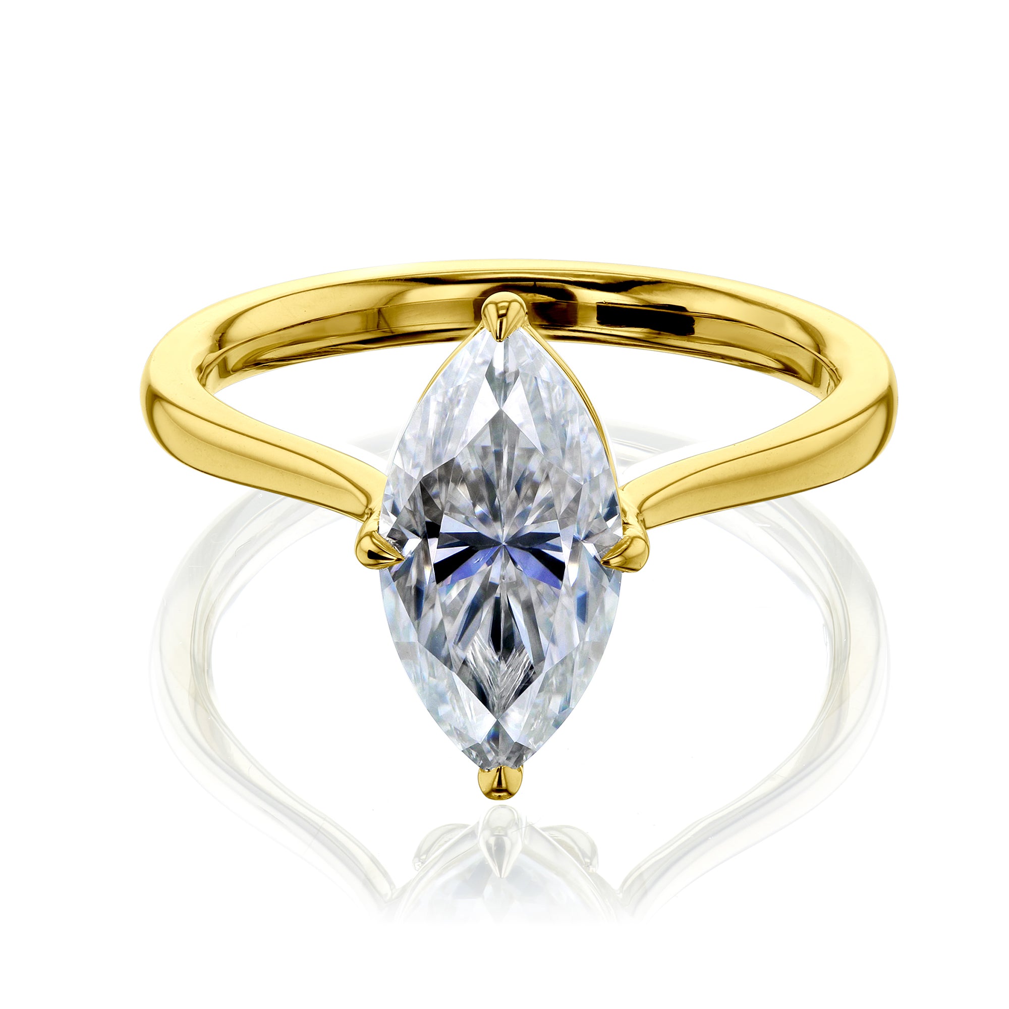1.8 Carat Moissanite Solitaire Mérida Ring