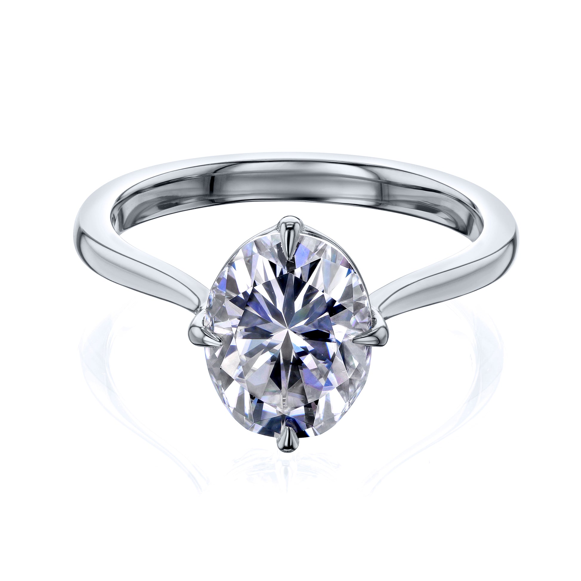 2.1 Carat Moissanite Solitaire Oia (ee-ah) Ring
