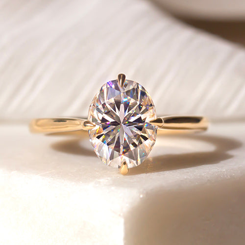 2 Carat Lab Grown Diamond Solitaire Oia (ee-ah) Ring