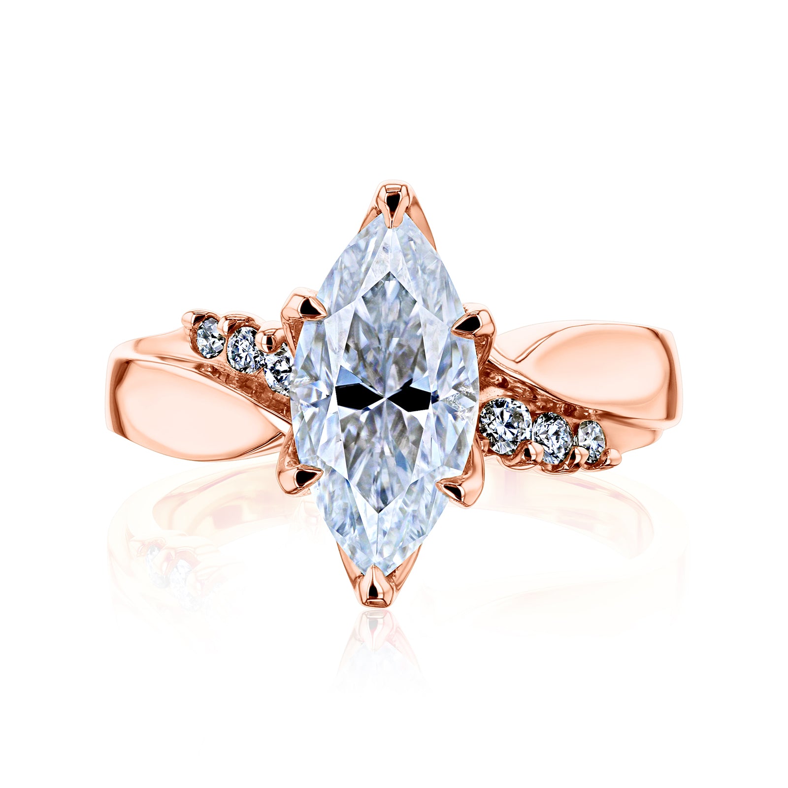 1.9 Carat 6-Prong Tulip Crane Ring