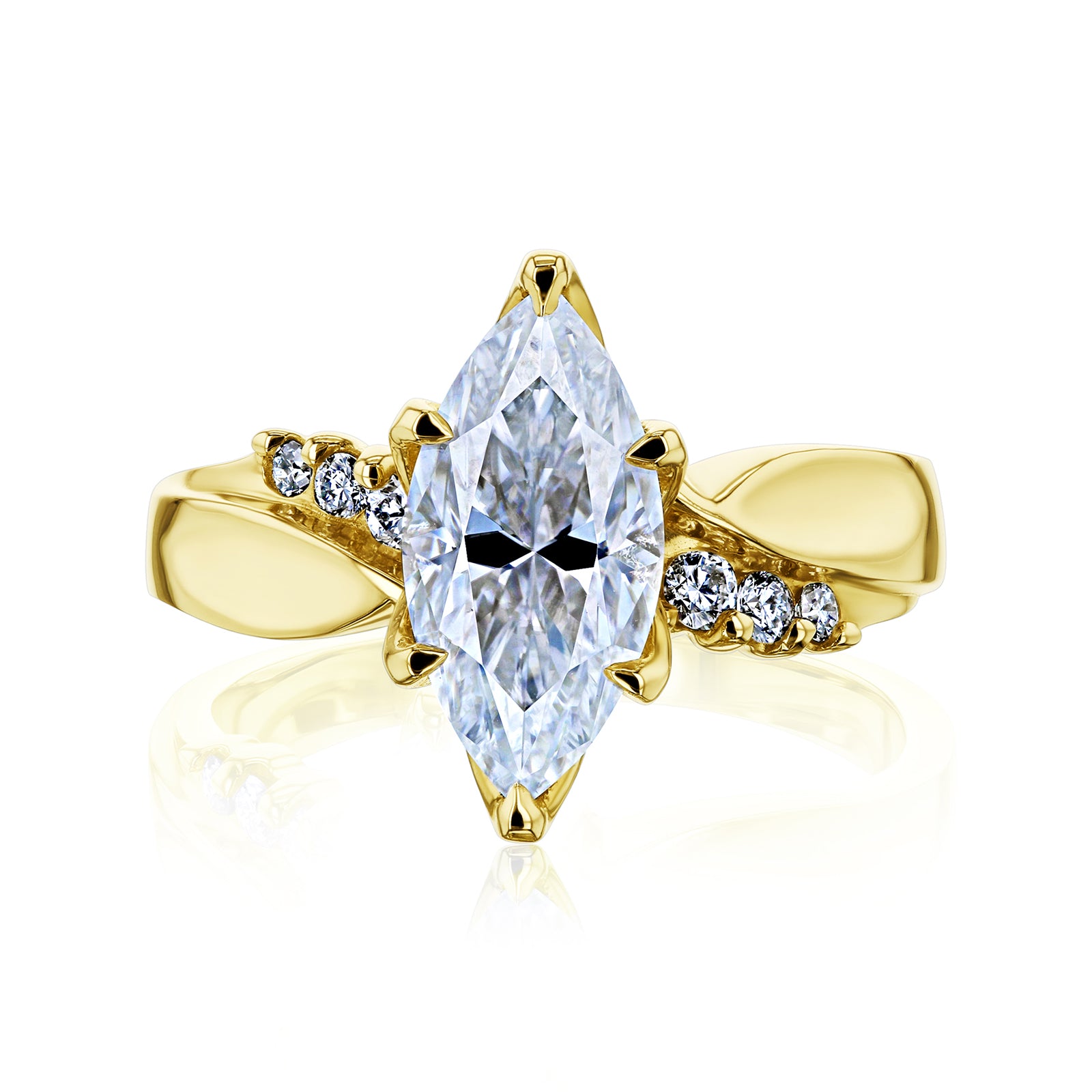 1.9 Carat 6-Prong Tulip Crane Ring