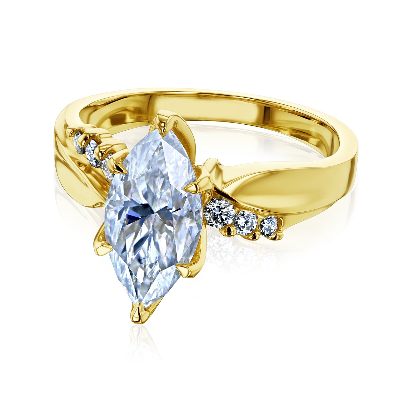 1.9 Carat 6-Prong Tulip Crane Ring