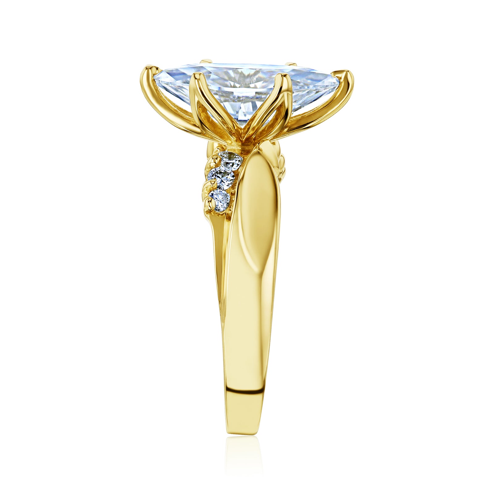 1.9 Carat 6-Prong Tulip Crane Ring