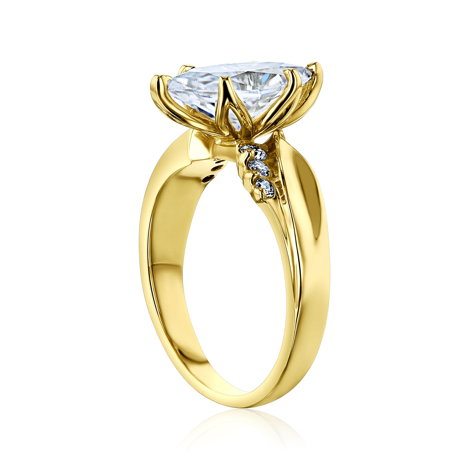 1.9 Carat 6-Prong Tulip Crane Ring