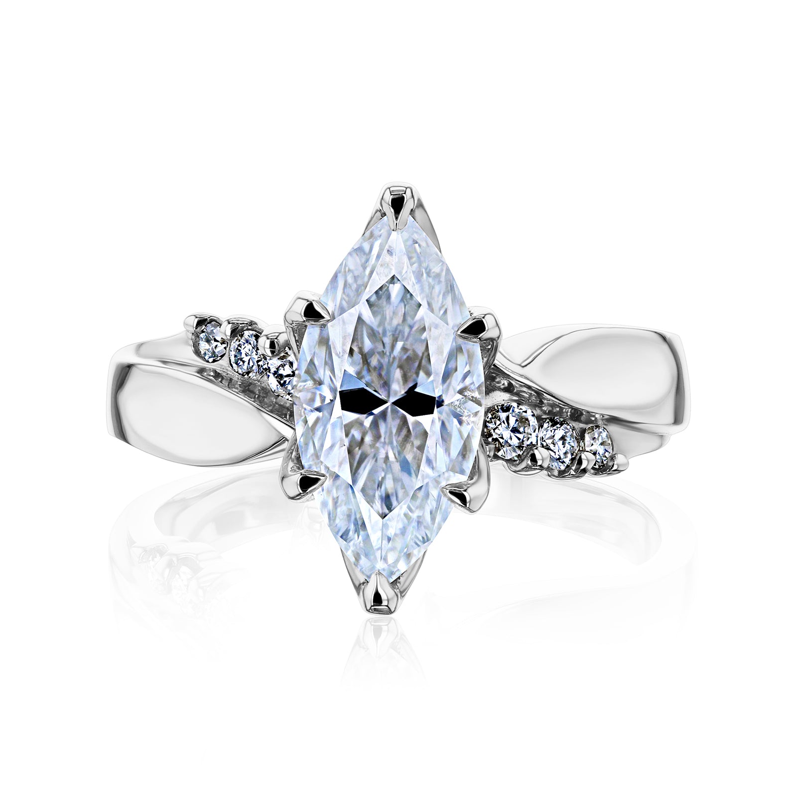 1.9 Carat 6-Prong Tulip Crane Ring
