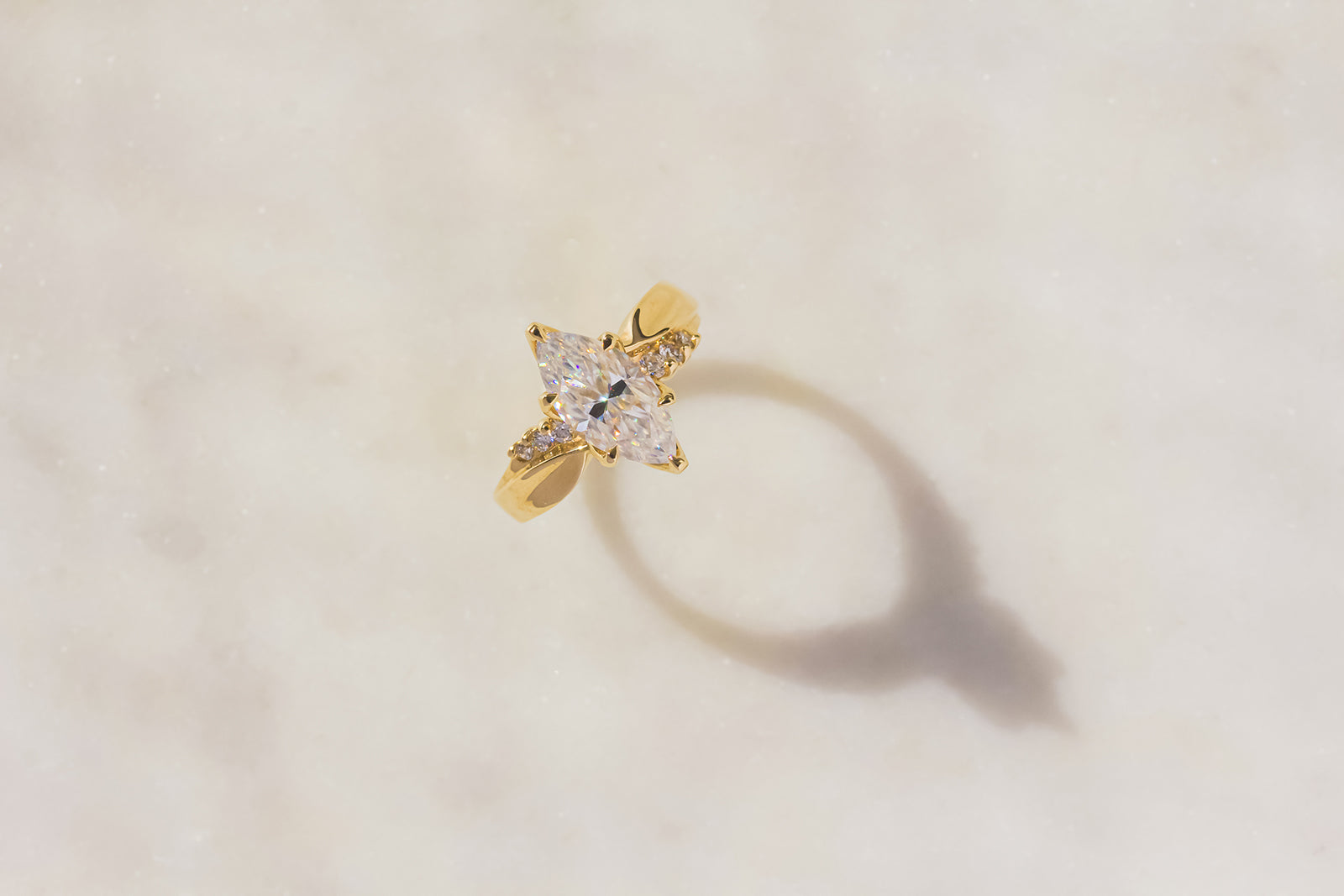 1.9 Carat 6-Prong Tulip Crane Ring